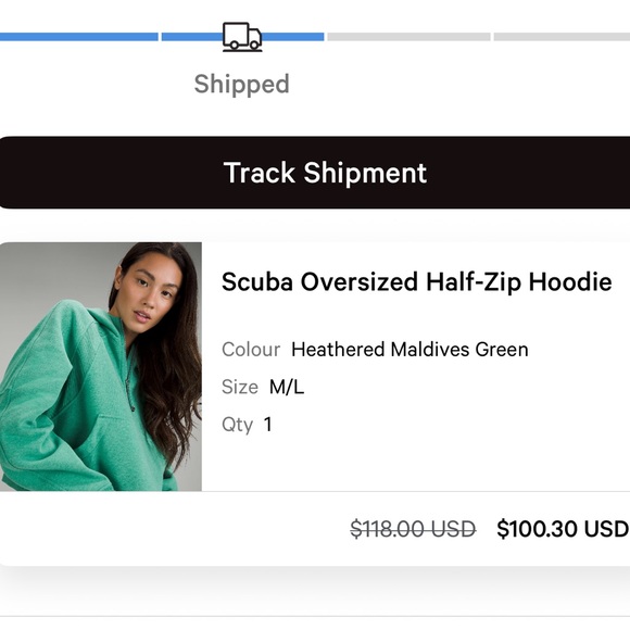 lululemon athletica Women's Scuba Oversized Half-Zip Hoodie - Picture 2 of 12